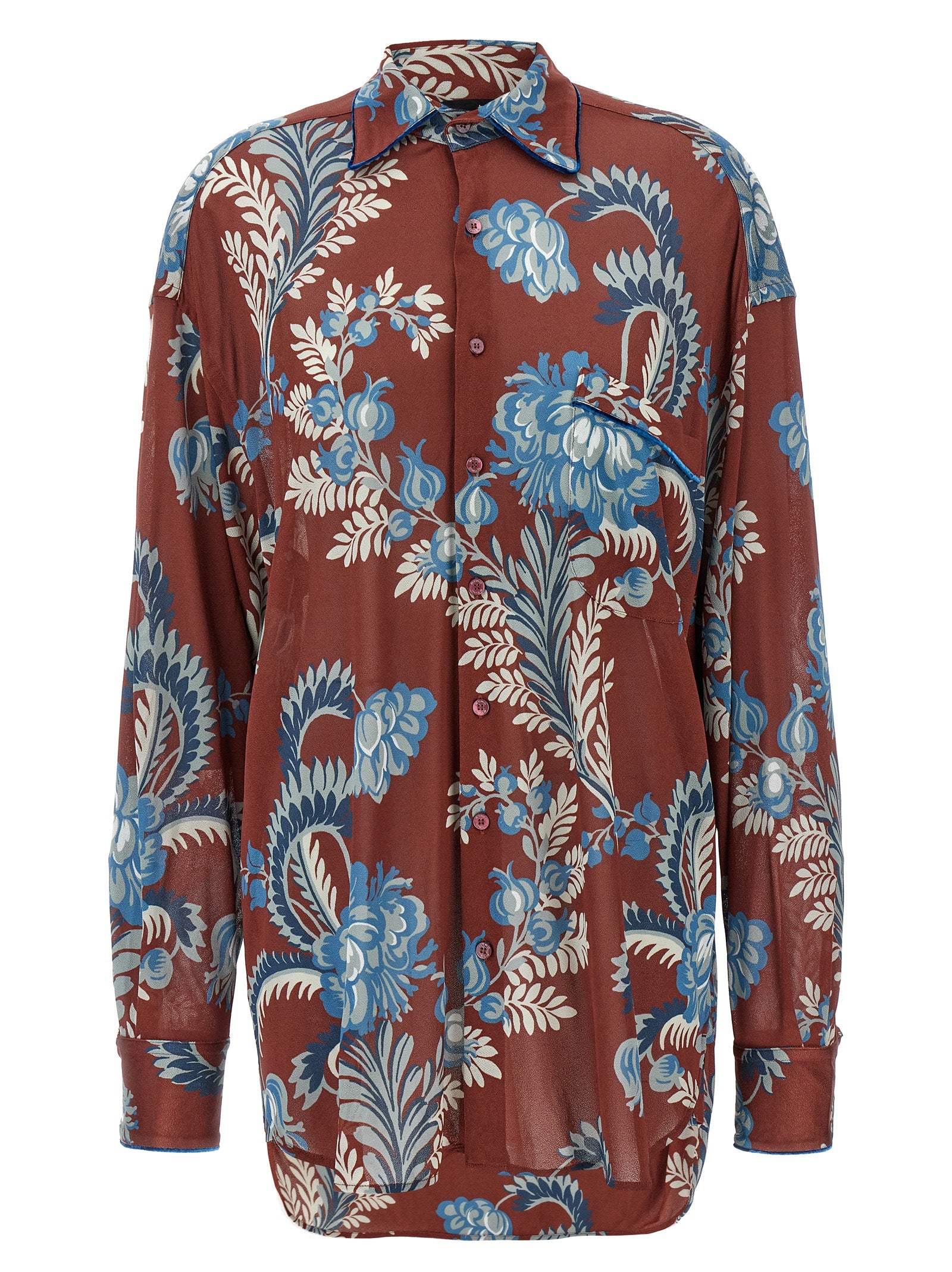 Blouse by Etro for women in viscose crepe multicolor, patterned, floral & print features an polished silhouette, showcasing a sophisticated and detail for a truly polished finish.