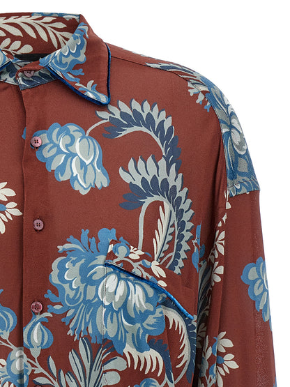 Blouse by Etro for women in viscose crepe multicolor, patterned, floral & print showcases a sleek silhouette, elegantly detailed with a sleek and for a sleek finish.