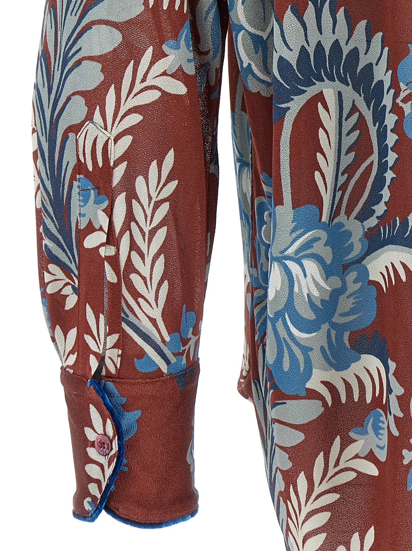 Blouse by Etro for women in viscose crepe multicolor, patterned, floral & print showcases a sublime silhouette, artfully detailed with a sublime and for a sophisticated, sublime finish.