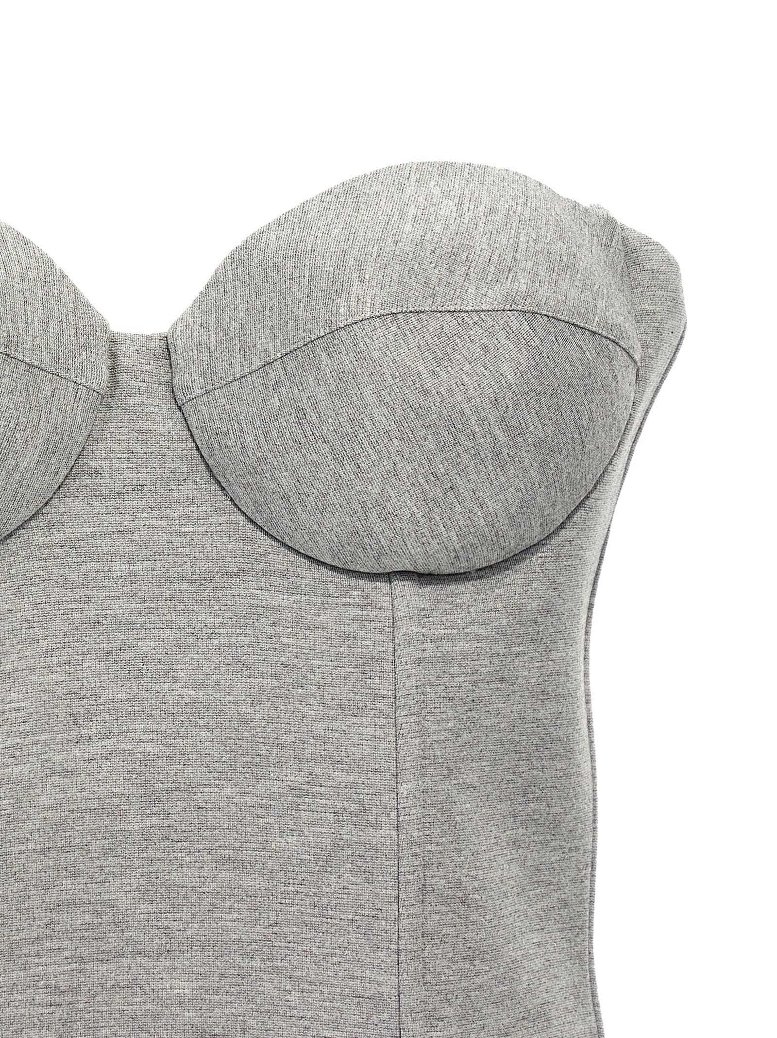 T-Shirt by Giuseppe Di Morabito for women in stretch polyamide viscose gray features a plush silhouette, showcasing a sophisticated and for a truly plush finish.
