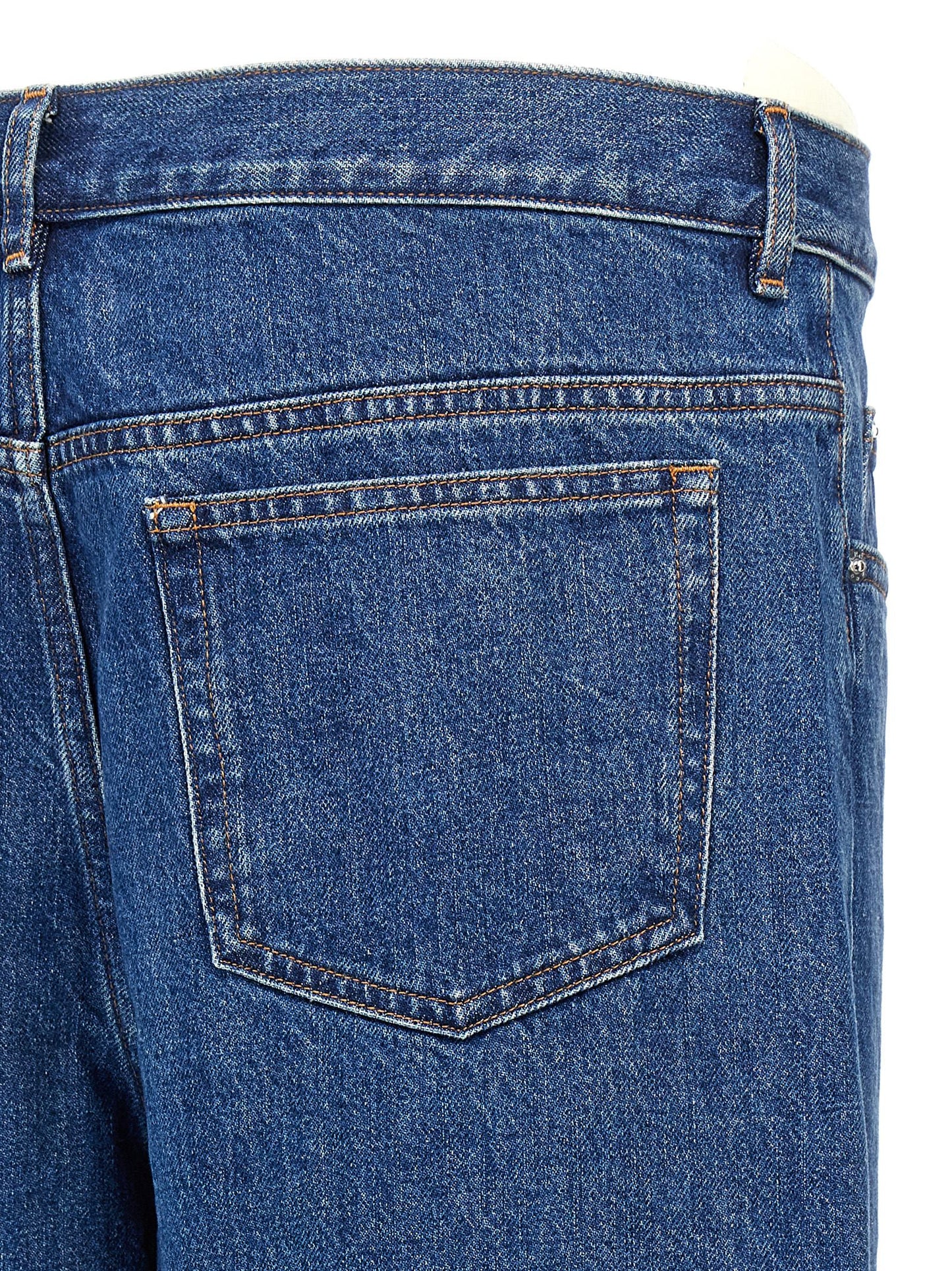 Jeans by A.P.C. for men in denim cotton blue features an sophisticated and straight-leg with a precise long, creating a sophisticated and sophisticated silhouette.