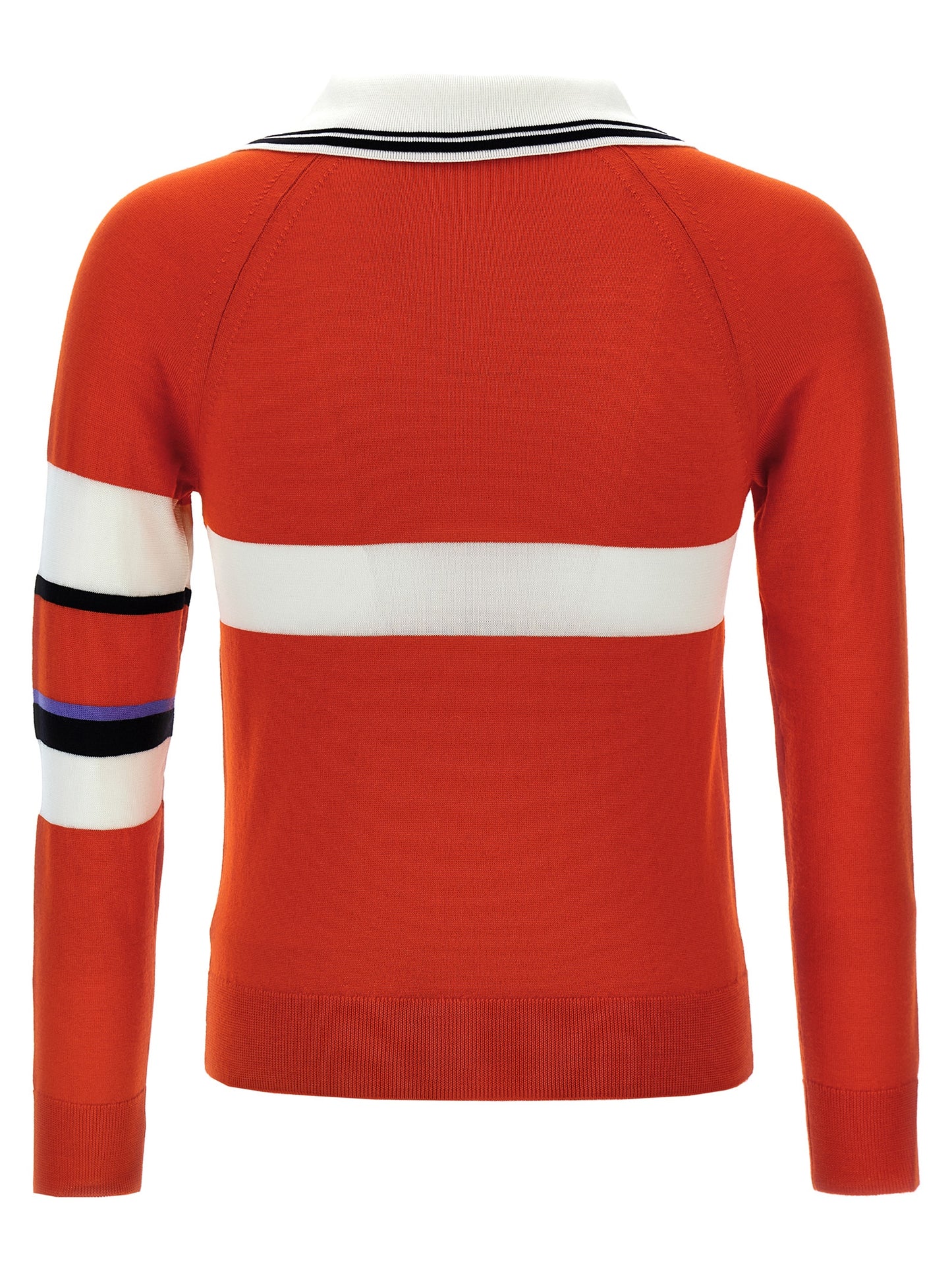Cardigan by WALES BONNER for men in wool & silk multicolor features an crisp silhouette, showcasing a sophisticated v-neck neckline and detail for a truly crisp finish.