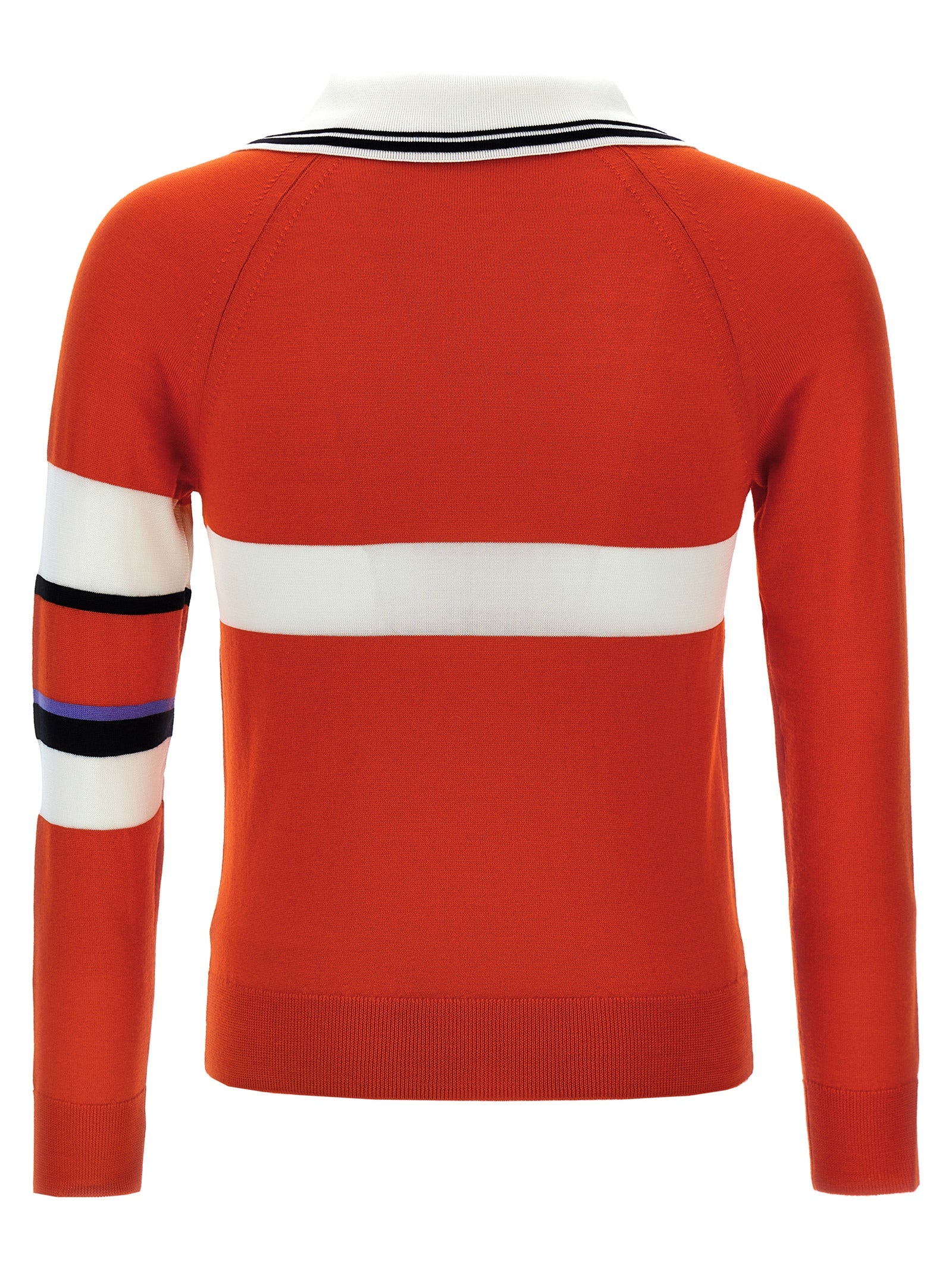 Cardigan by WALES BONNER for men in wool & silk multicolor features an crisp silhouette, showcasing a sophisticated v-neck neckline and detail for a truly crisp finish.