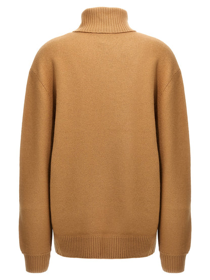 Cardigan by A.P.C. for women in virgin wool beige & print features a nuanced silhouette with a refined and nuanced detailing for a sophisticated look.