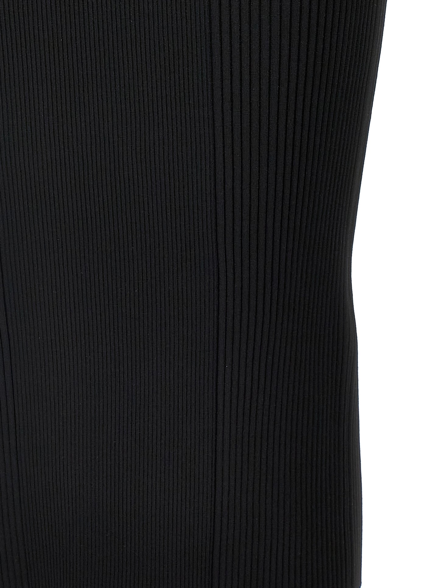 Dress by Alexander McQueen for women in polyamide viscose black features an eye catching silhouette with a sophisticated , elegant , and a refined midi for a eye catching aesthetic.