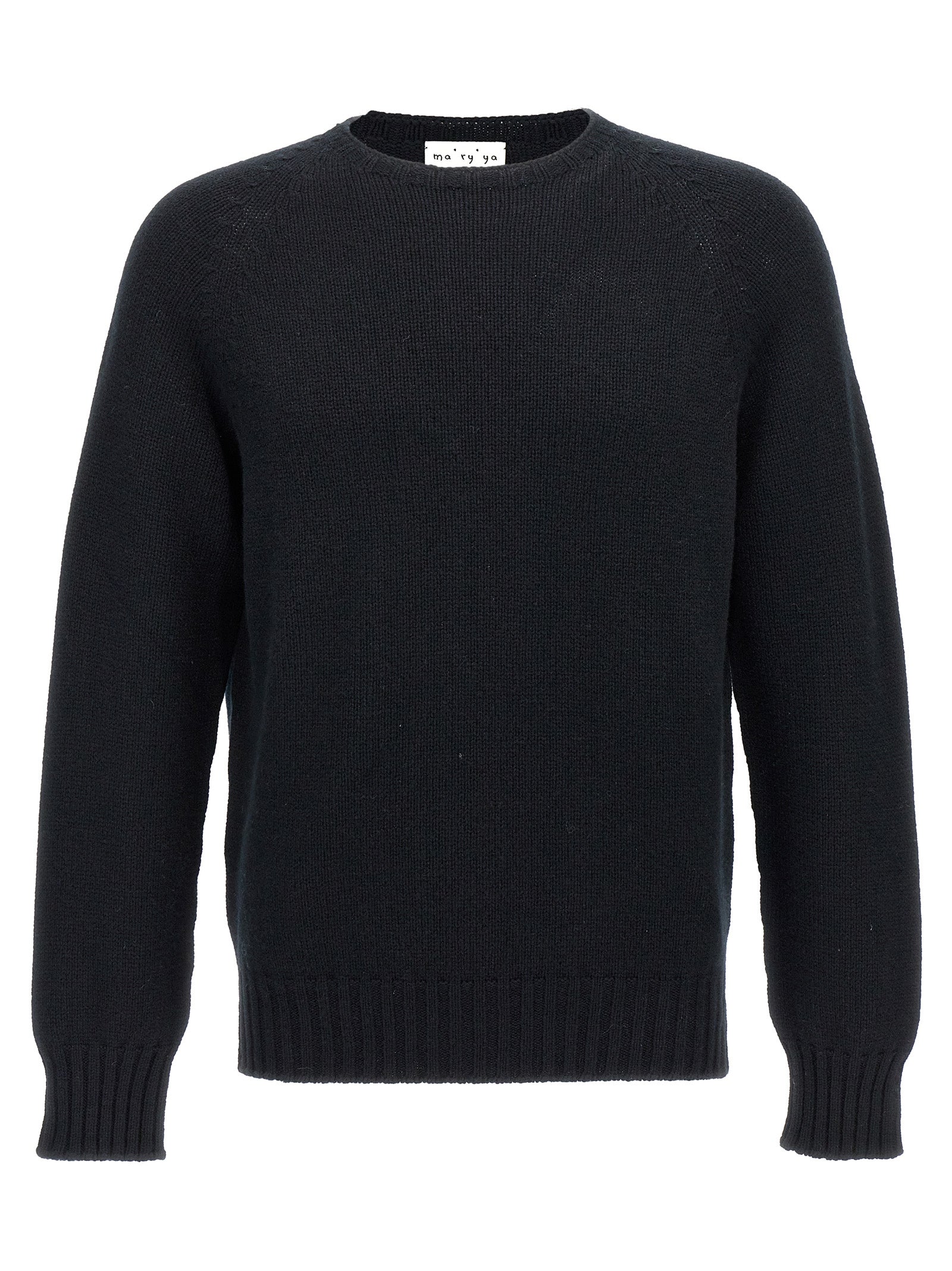 Cardigan by MA'RY'YA for men in cashmere silk & modacrylic black showcases a captivating silhouette, artfully detailed with a captivating and for a truly sophisticated captivating look.