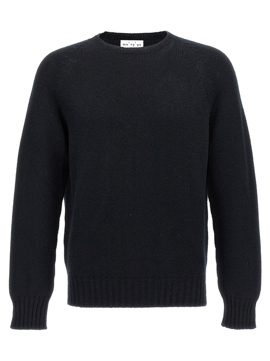 Cardigan by MA'RY'YA for men in cashmere silk & modacrylic black showcases a captivating silhouette, artfully detailed with a captivating and for a truly sophisticated captivating look.