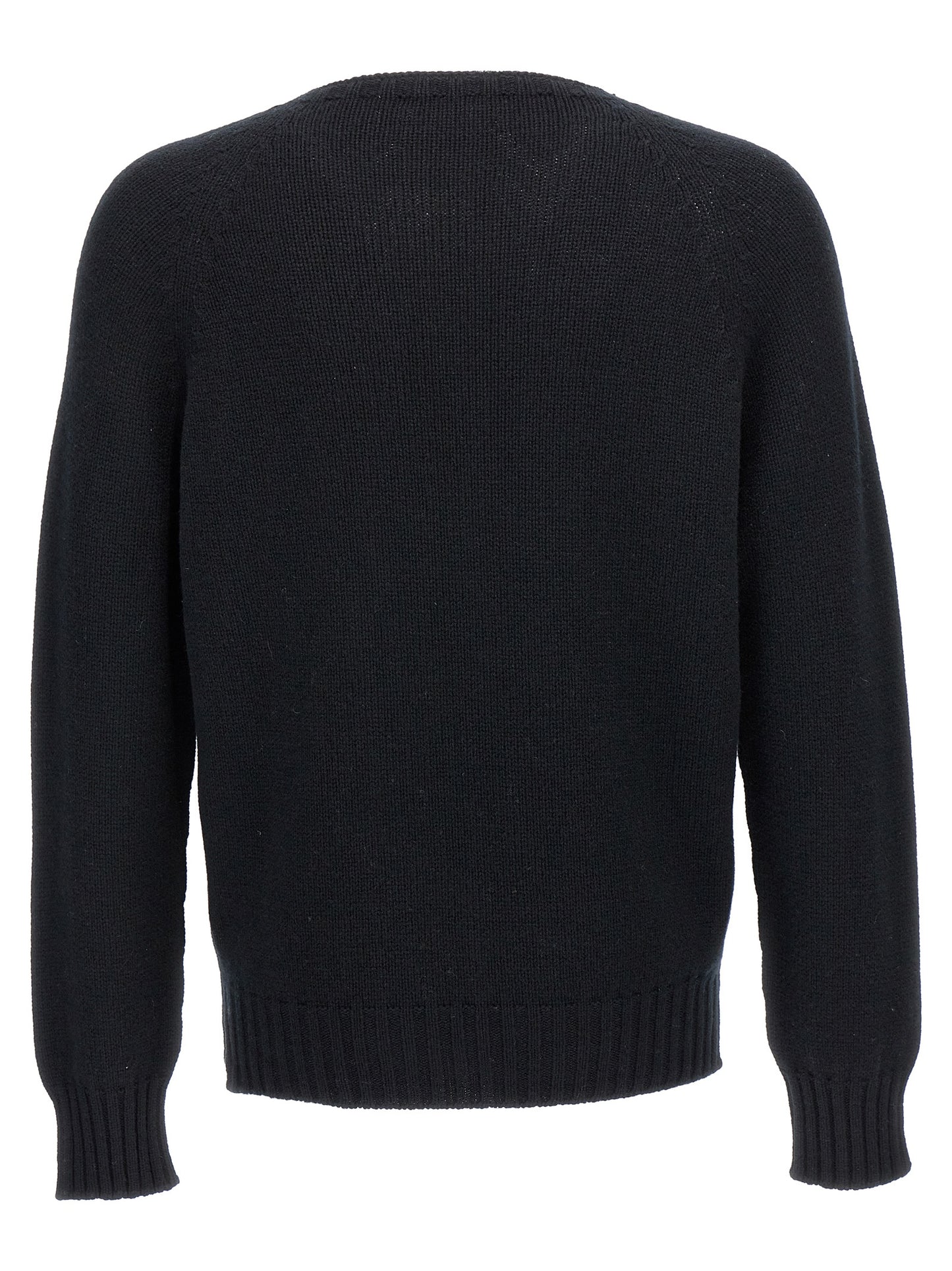 Cardigan by MA'RY'YA for men in cashmere silk & modacrylic black features a nuanced silhouette with a refined and nuanced detailing for a sophisticated look.