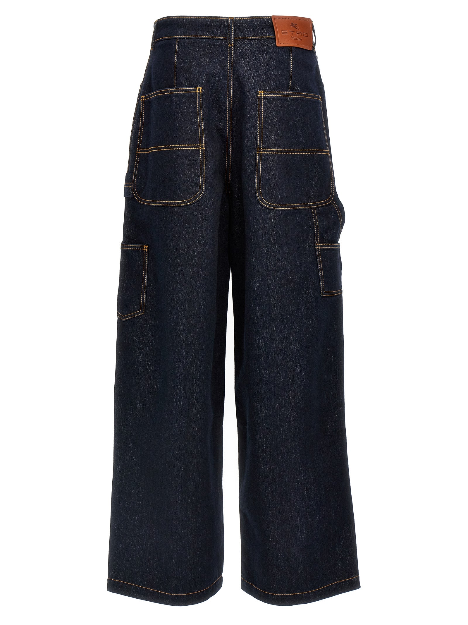 Jeans by Etro for women in viscose denim cotton blue features a refined silhouette with a refined wide, defined by a and a refined long for a refined finish.