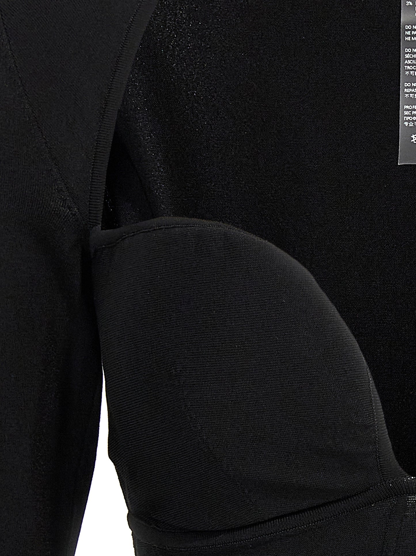 Tank Top by Nensi Dojaka for women in polyamide polyester viscose black showcases a meticulous silhouette, artfully finished with a meticulous and for a sophisticated, meticulous look.