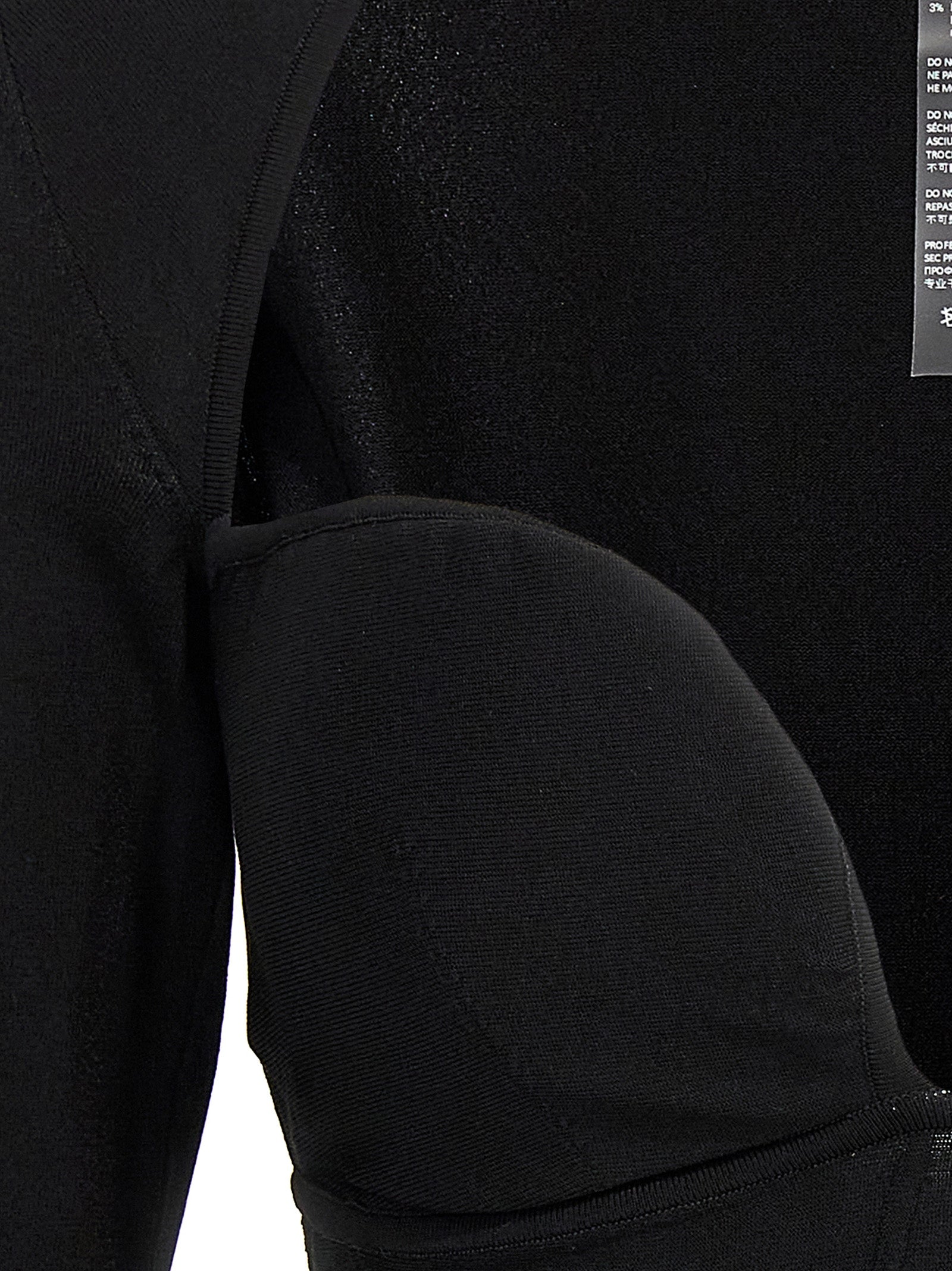 Tank Top by Nensi Dojaka for women in polyamide polyester viscose black showcases a meticulous silhouette, artfully finished with a meticulous and for a sophisticated, meticulous look.