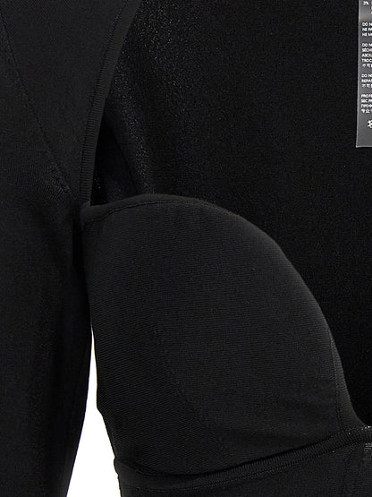 Tank Top by Nensi Dojaka for women in polyamide polyester viscose black showcases a meticulous silhouette, artfully finished with a meticulous and for a sophisticated, meticulous look.