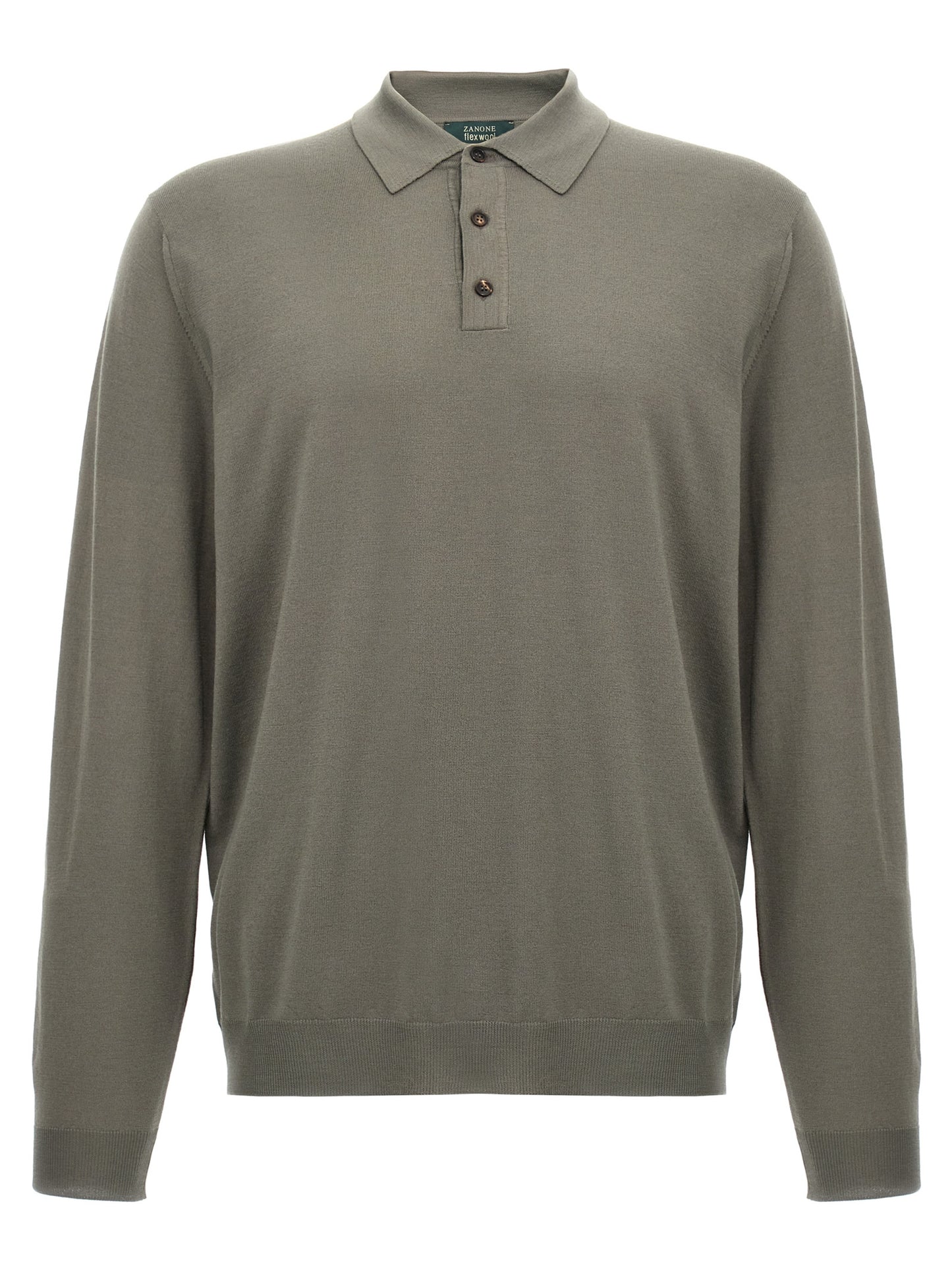 Polo Shirt by ZANONE for men in polyamide & virgin wool gray showcases a enviable silhouette, featuring a refined and for a enviable finish.