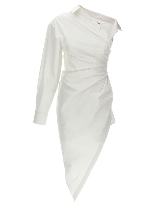 Dress by Alexander Wang for women in stretch cotton white features an magnificent silhouette, artfully detailed with a magnificent and that flows into an magnificent short mini.
