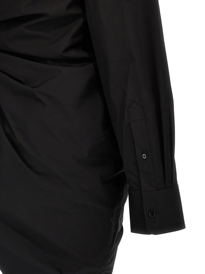 Dress by Alexander Wang for women in stretch cotton black features an magnificent silhouette, artfully detailed with a magnificent and that flows into an magnificent short.