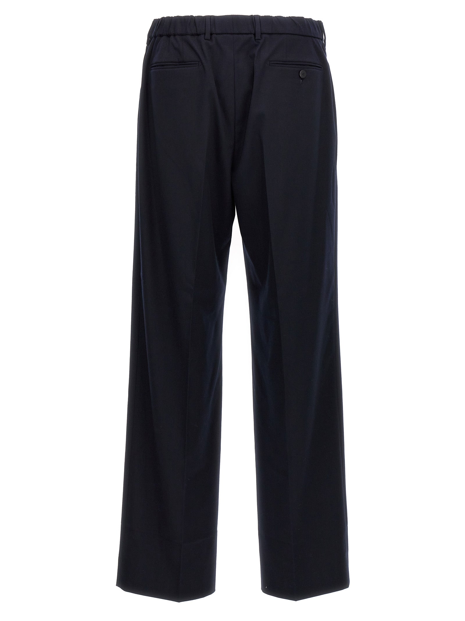 Casual Pants by CELLAR DOOR for men in polyethylene & cotton blue presents a refined pantology silhouette, artfully defined by a refined pantology straight-leg, long, and a sophisticated .