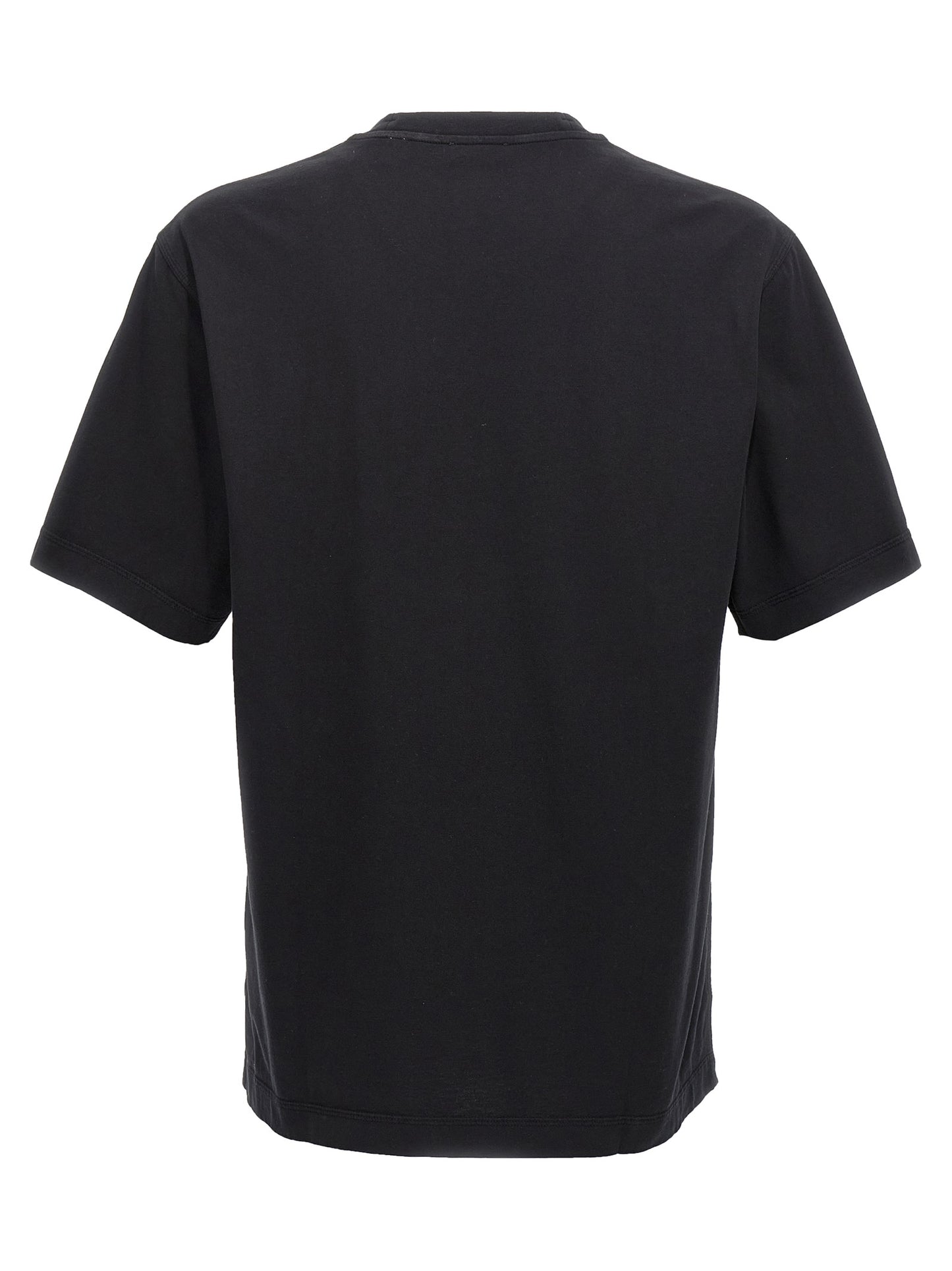T-Shirt by Burberry for men in cotton black features a plush silhouette, showcasing a sophisticated crew neckline and for a truly plush finish.