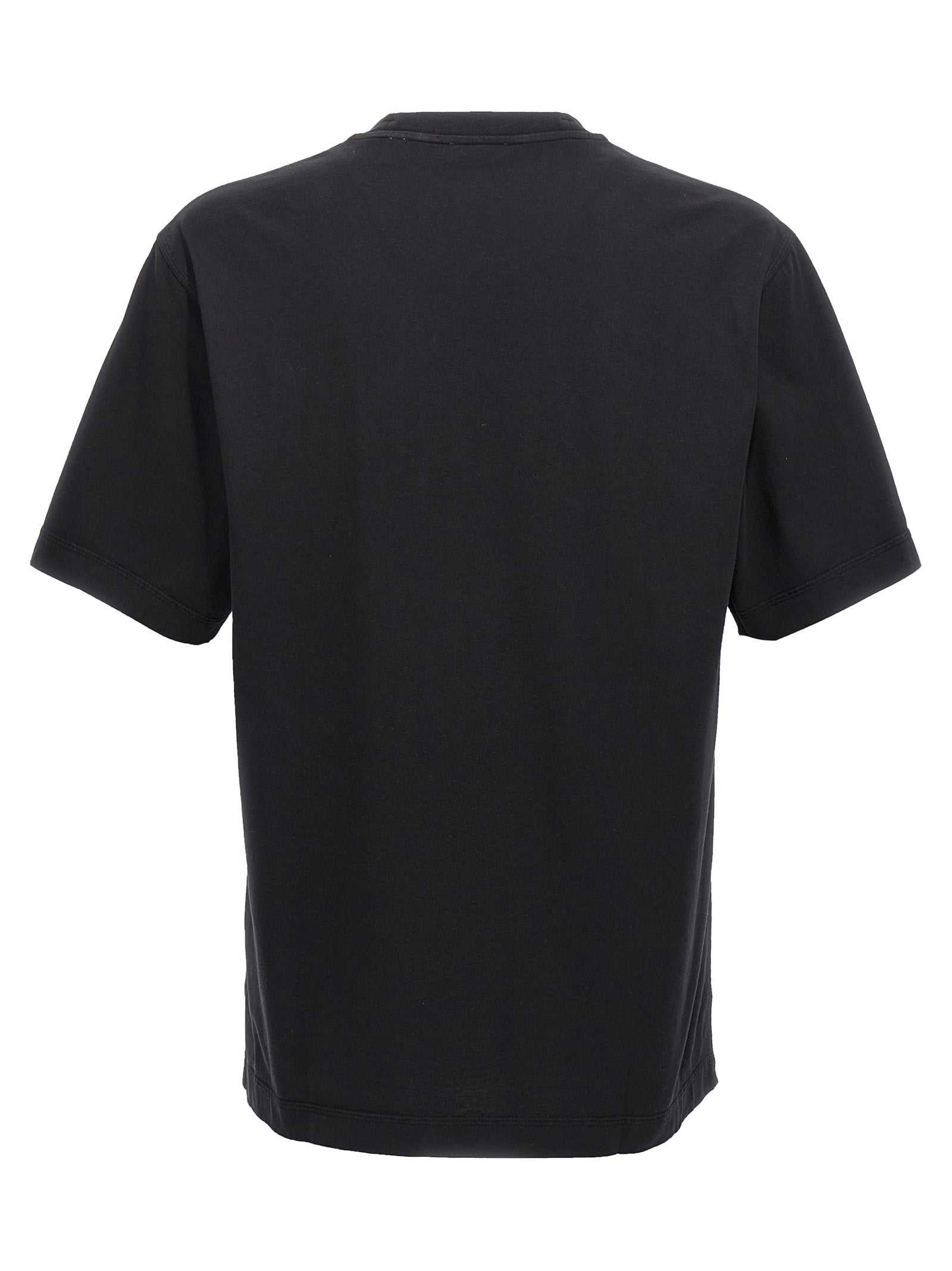 T-Shirt by Burberry for men in cotton black features a plush silhouette, showcasing a sophisticated crew neckline and for a truly plush finish.