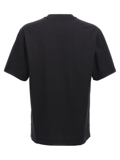 T-Shirt by Burberry for men in cotton black features a plush silhouette, showcasing a sophisticated crew neckline and for a truly plush finish.