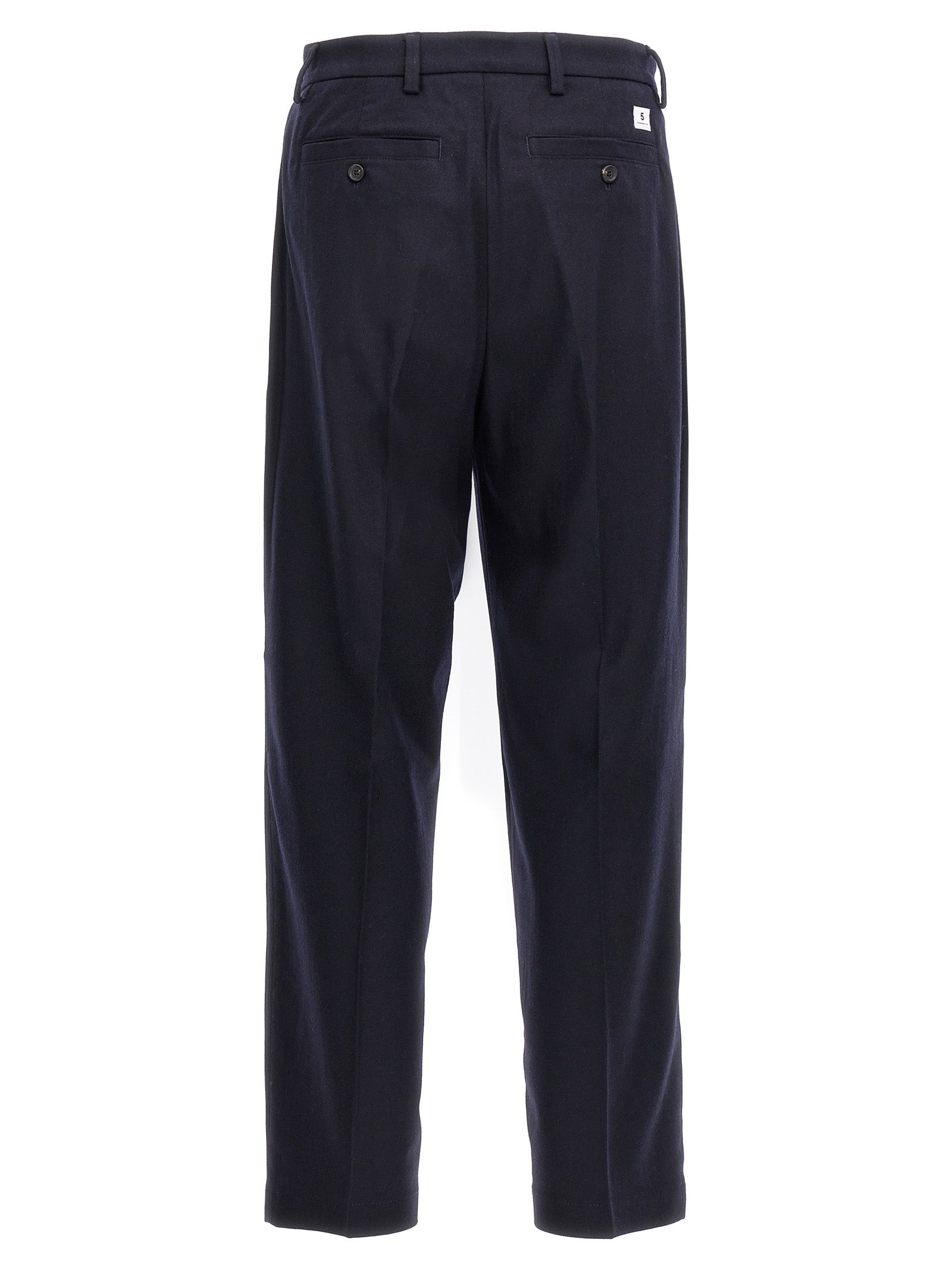 Trousers by Department 5 for men in cashmere wool & nylon blue features a tailored silhouette with a tailored , defined by its long and a sophisticated .