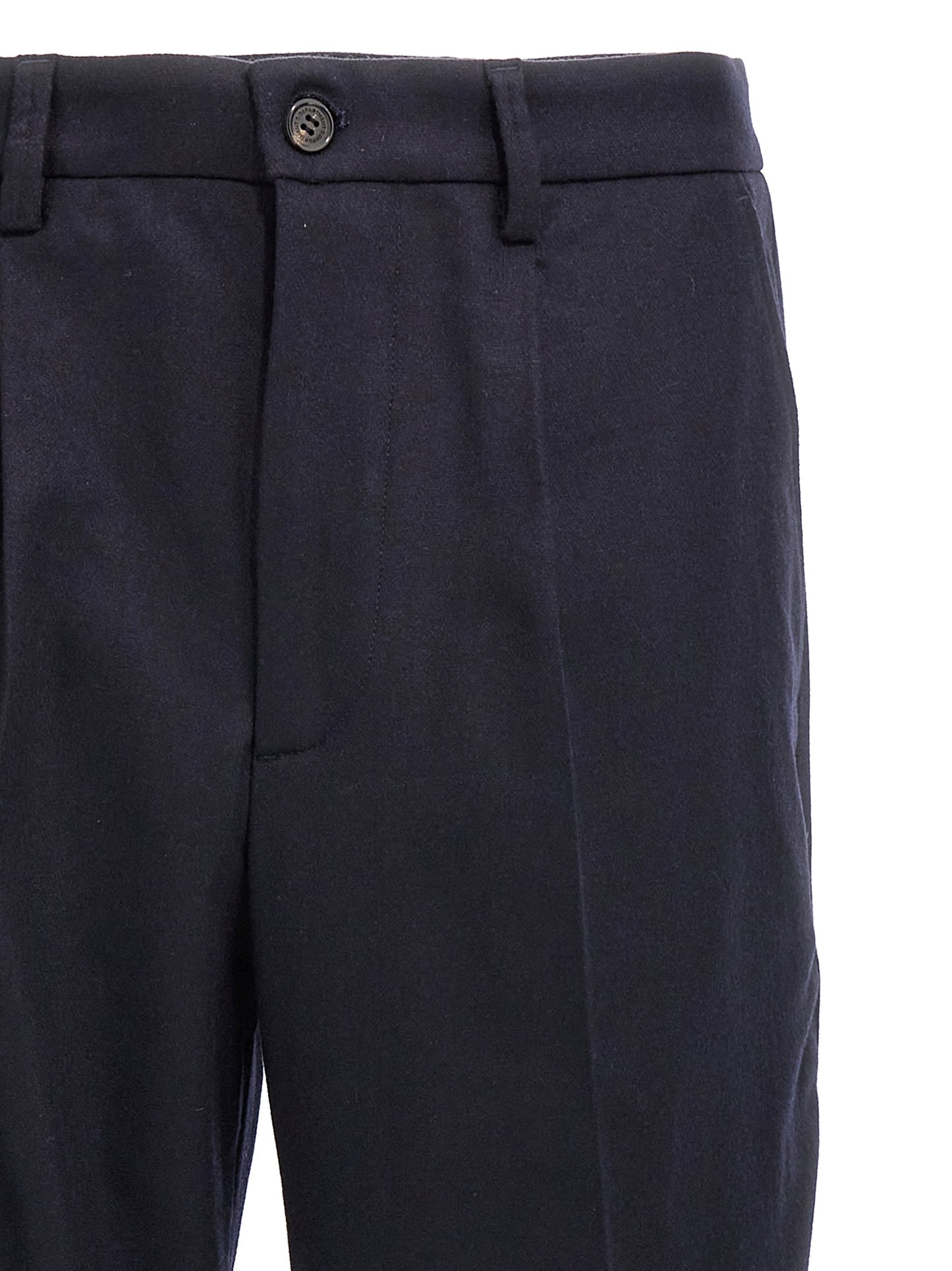Trousers by Department 5 for men in cashmere wool & nylon blue presents a smart silhouette, meticulously detailed with a smart , a smart long, and a smart .
