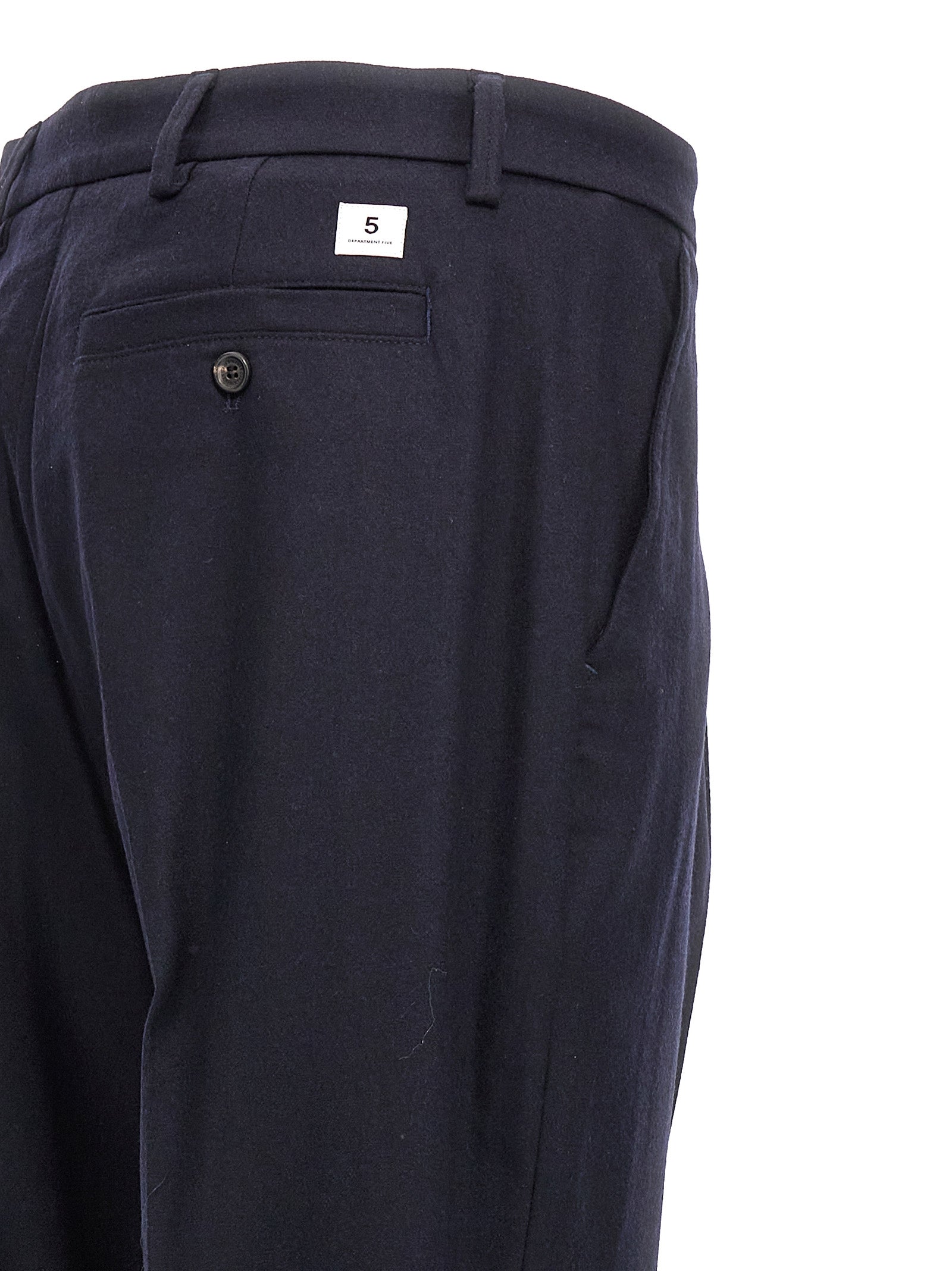 Trousers by Department 5 for men in cashmere wool & nylon blue presents a perennial silhouette, meticulously tailored with a cut, long finish, and an elegant .