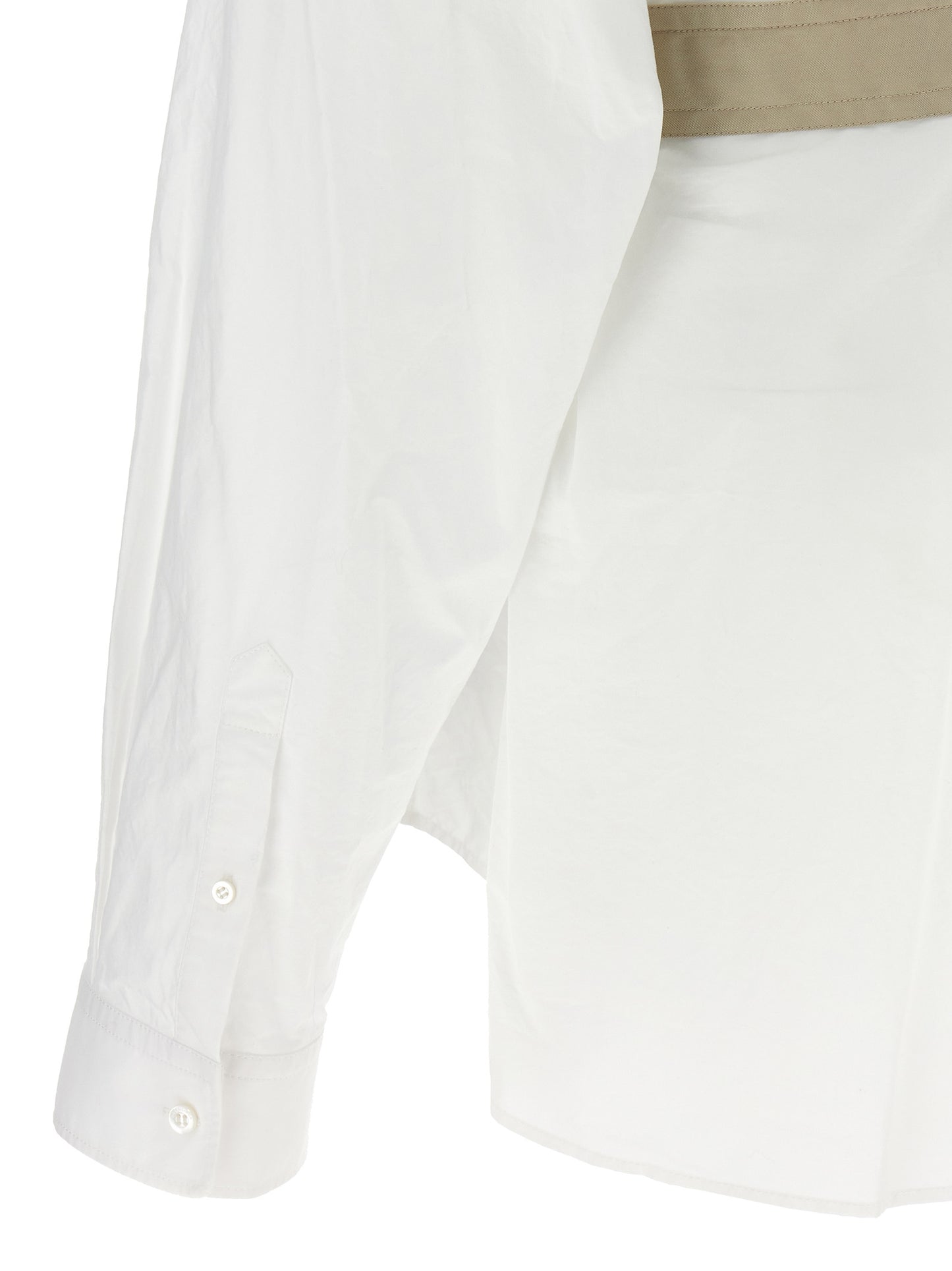 Blouse by Balenciaga for women in cotton white features an polished silhouette, showcasing a sophisticated and detail for a truly polished finish.