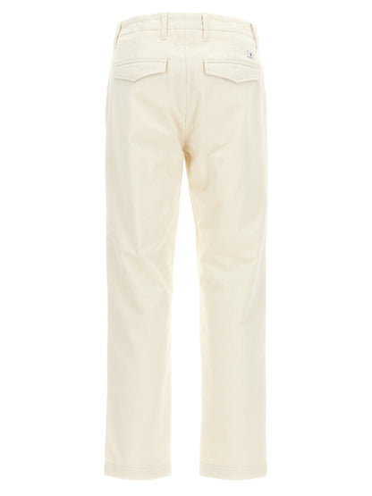 Casual Pants by Department 5 for men in stretch cotton corduroy white features a polished silhouette with a polished , reaching a polished long and finished with a polished .