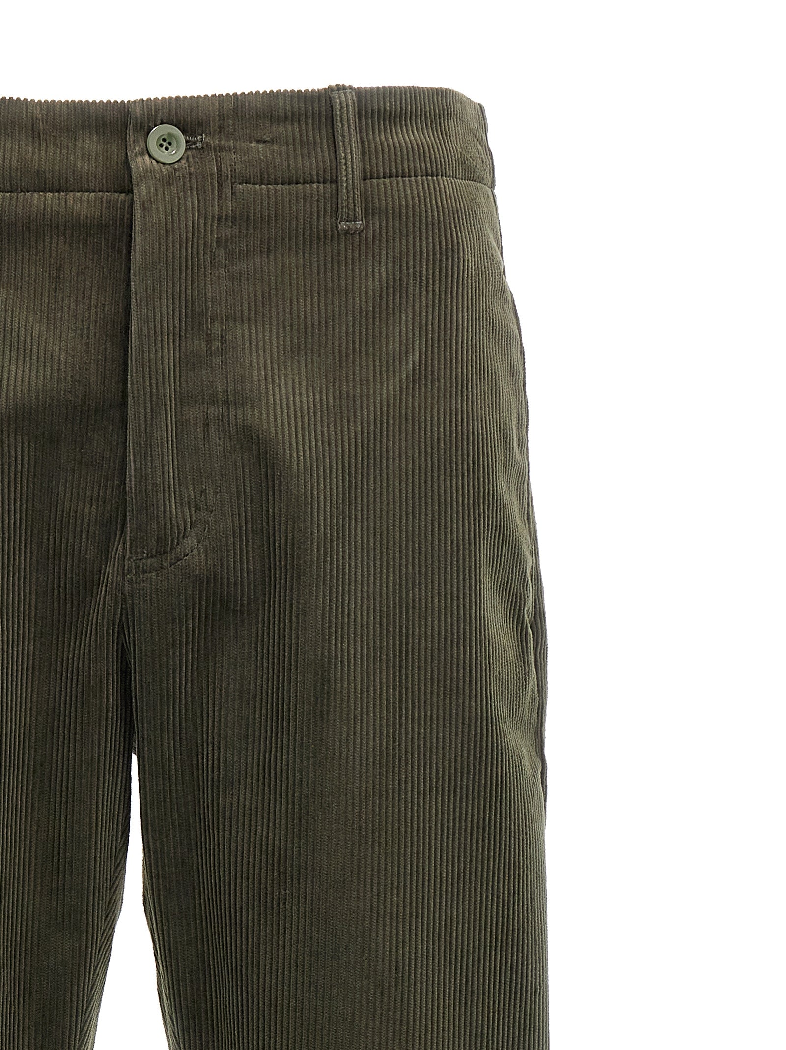 Pants by Department 5 for men in stretch cotton corduroy bicolour & green features a stylish silhouette with a stylish , long, and .