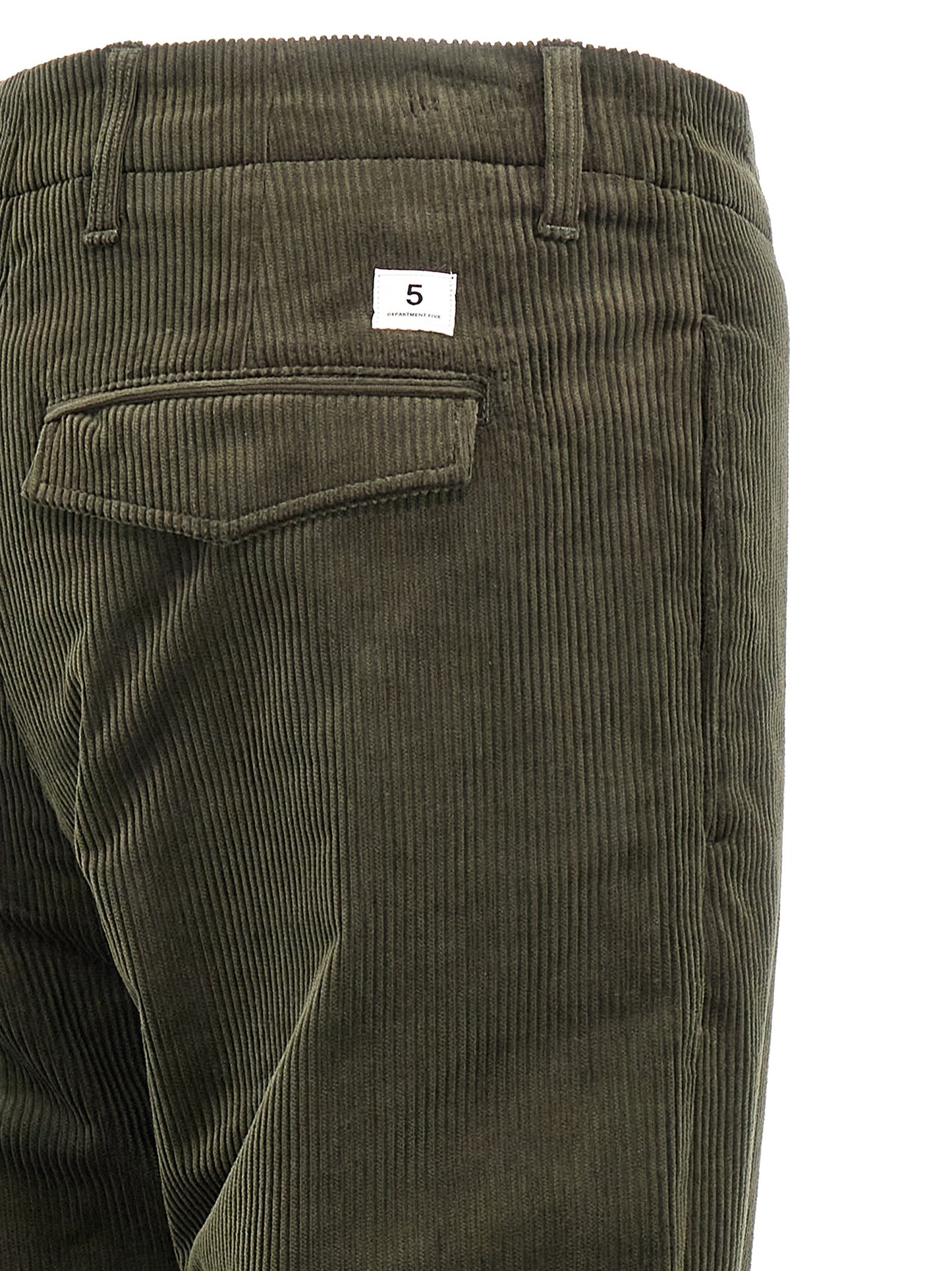 Pants by Department 5 for men in stretch cotton corduroy bicolour & green features an on trend silhouette with a and cut in an elegant long for a sophisticated look.