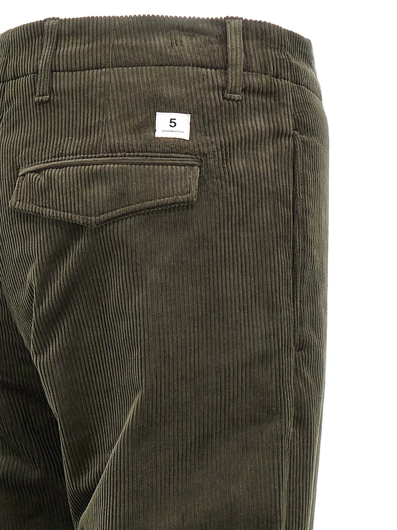 Pants by Department 5 for men in stretch cotton corduroy bicolour & green features an on trend silhouette with a and cut in an elegant long for a sophisticated look.