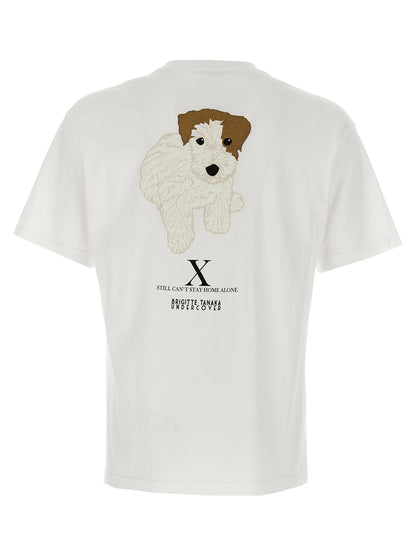 T-Shirt by Undercover for women in cotton white & print features an on trend silhouette, perfectly showcasing a on trend and crew neckline for an elevated aesthetic.