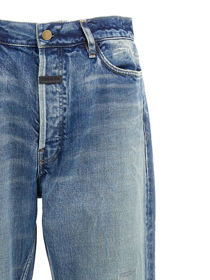 Fear Of God Blue Cotton Straight-Leg Jeans
