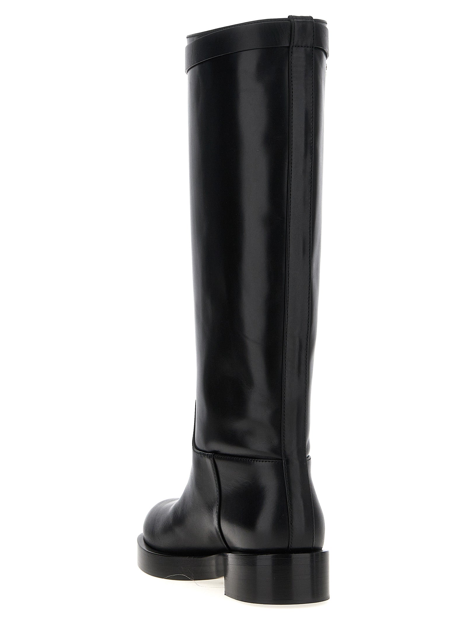 Over-The-Knee Boots by MACH & MACH for women in calfskin leather black showcases a ergonomic silhouette from the Women's Calfskin Leather Over-The-Knee Boots collection, featuring a ergonomic and a ergonomic .