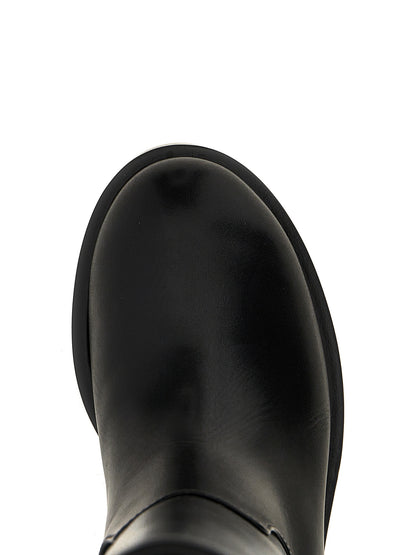 Over-The-Knee Boots by MACH & MACH for women in calfskin leather black features an enchanting design from the Women's Calfskin Leather Over-The-Knee Boots collection, highlighting a enchanting and for a refined look.