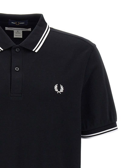 Comme Des Garçons Bicolor Cotton Polo Shirt
