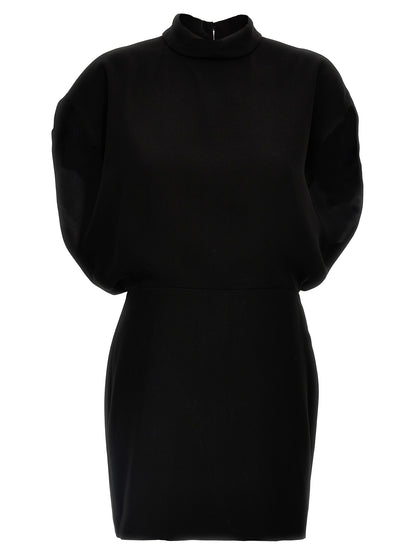 Dress by Max Mara for women in polyester black showcases a striking silhouette, elegantly detailed with a sleeveless, refined , and a striking short for a striking finish.