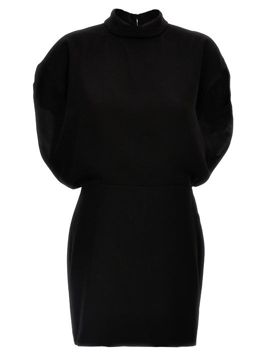 Dress by Max Mara for women in polyester black showcases a striking silhouette, elegantly detailed with a sleeveless, refined , and a striking short for a striking finish.
