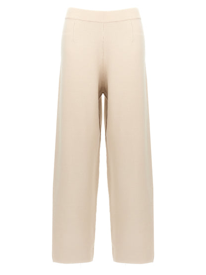 Trousers by Max Mara for women in polyester & viscose beige presents a smart silhouette, meticulously detailed with a smart , a smart long, and a smart .
