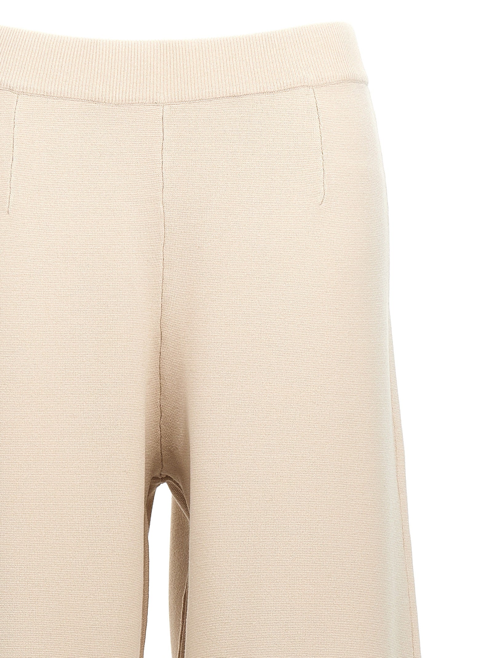 Trousers by Max Mara for women in polyester & viscose beige presents a perennial silhouette, meticulously tailored with a cut, long finish, and an elegant .
