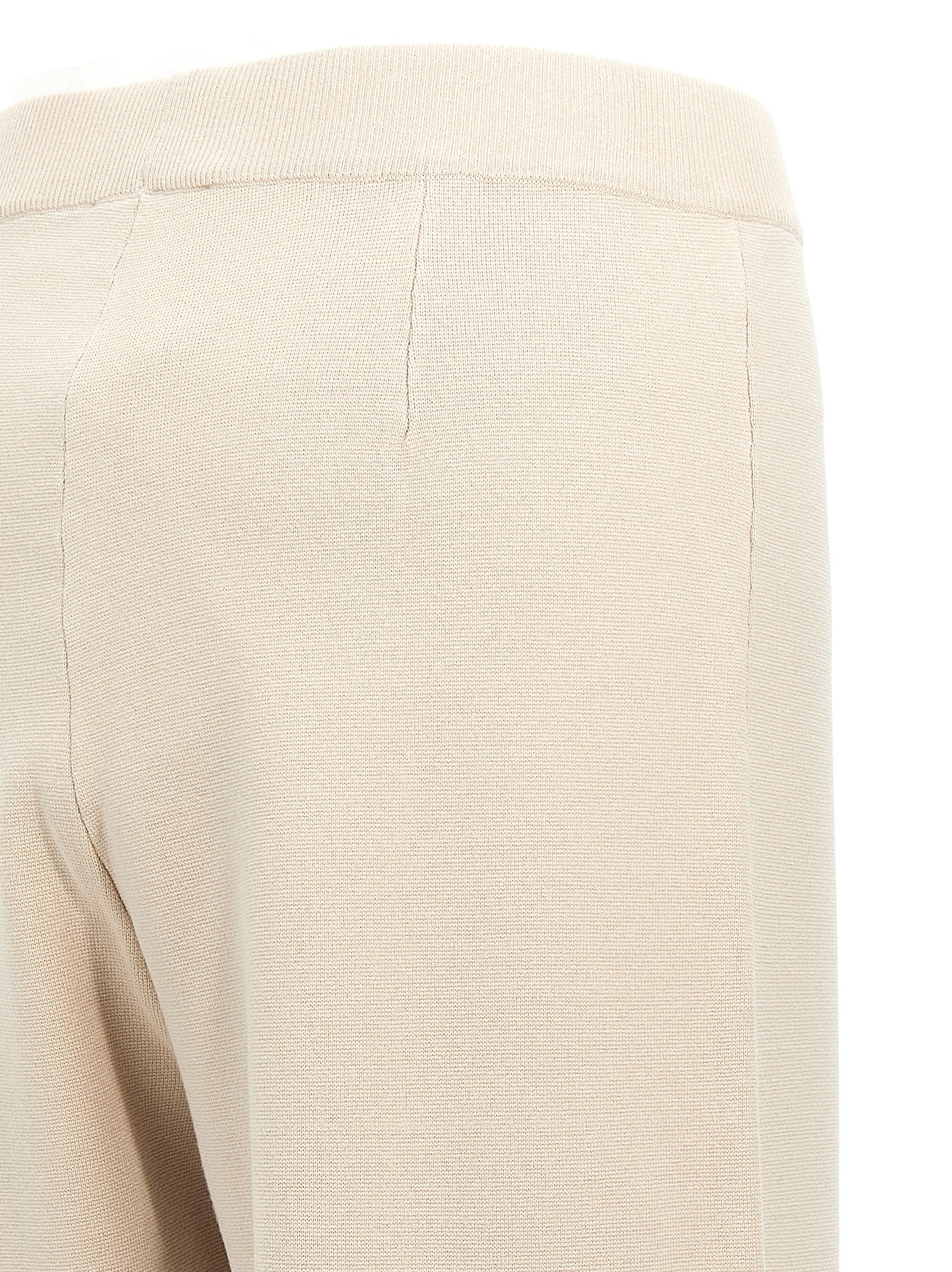 Trousers by Max Mara for women in polyester & viscose beige features a tailored silhouette with a tailored , defined by its long and a sophisticated .