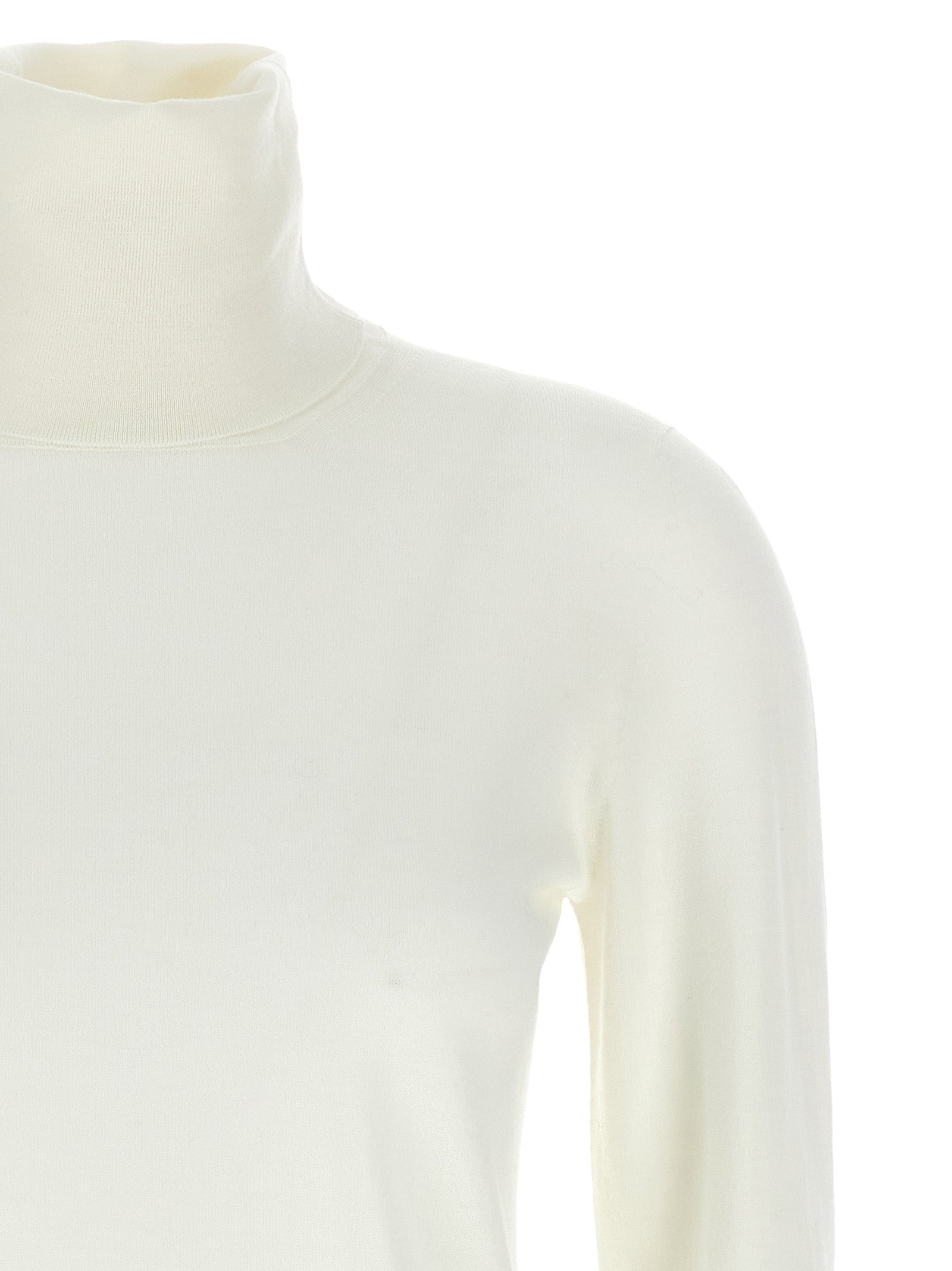 Cardigan by Max Mara for women in virgin wool white features an crisp silhouette, showcasing a sophisticated and detail for a truly crisp finish.