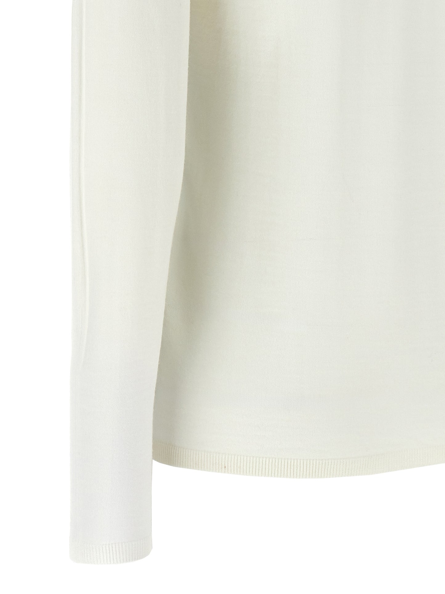 Cardigan by Max Mara for women in virgin wool white presents a textural silhouette, artfully finished with a textural and for a sophisticated, textural look.
