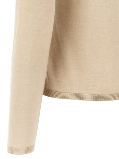 Cardigan by Max Mara for women in plush cashmere beige features an impeccable silhouette, showcasing a sophisticated and detail for a truly impeccable finish.