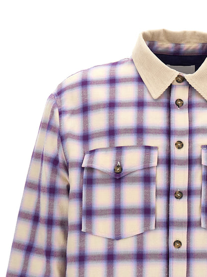 Windbreaker Jacket by Isabel Marant for men in cotton corduroy multicolor & checked presents a resilient silhouette, artfully detailed with a sophisticated and functional pockets & windproof for a resilient finish.