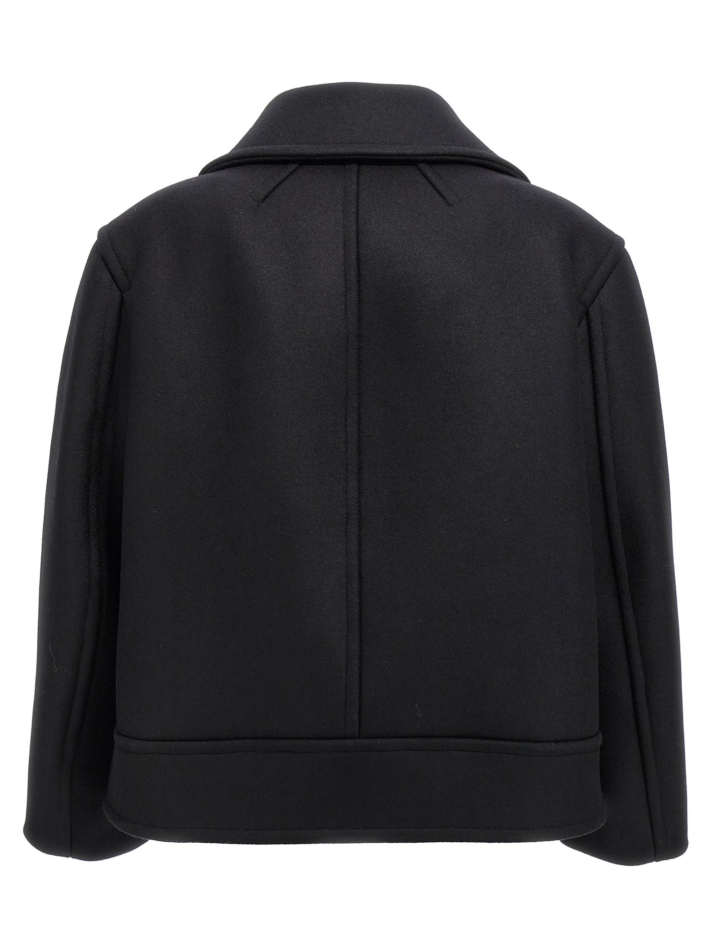 Vest by Saint Laurent for women in virgin wool black features an contemporary silhouette, showcasing refined insulated and a contemporary for a sophisticated layered look.