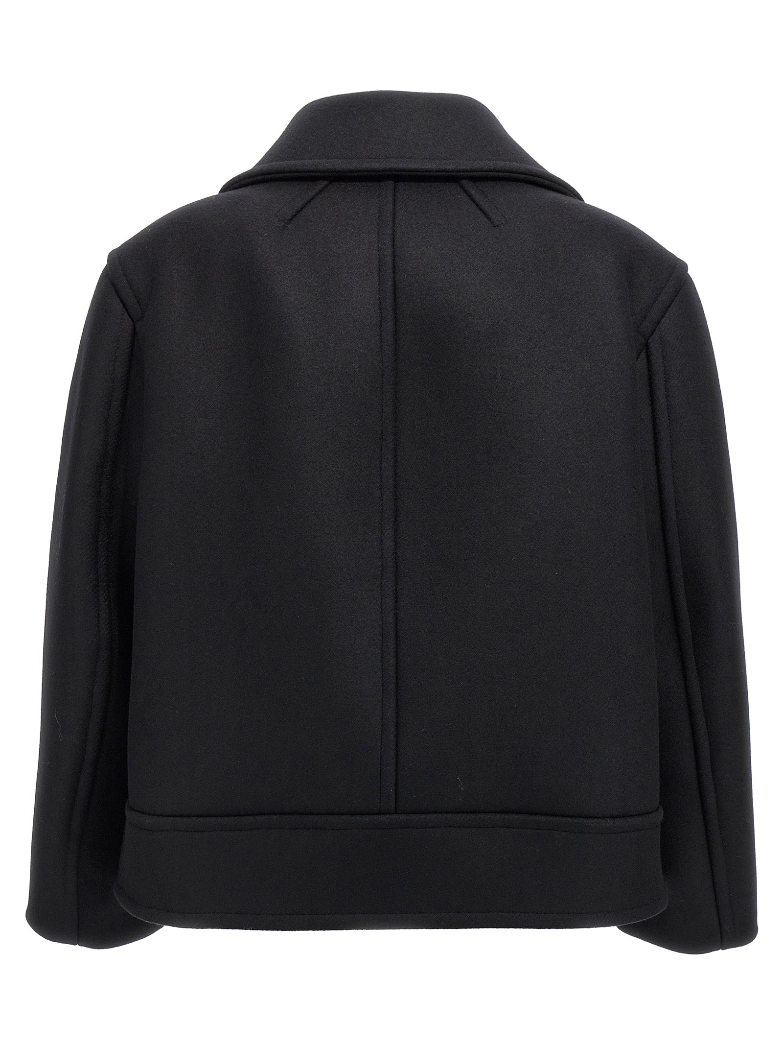 Vest by Saint Laurent for women in virgin wool black features an contemporary silhouette, showcasing refined insulated and a contemporary for a sophisticated layered look.