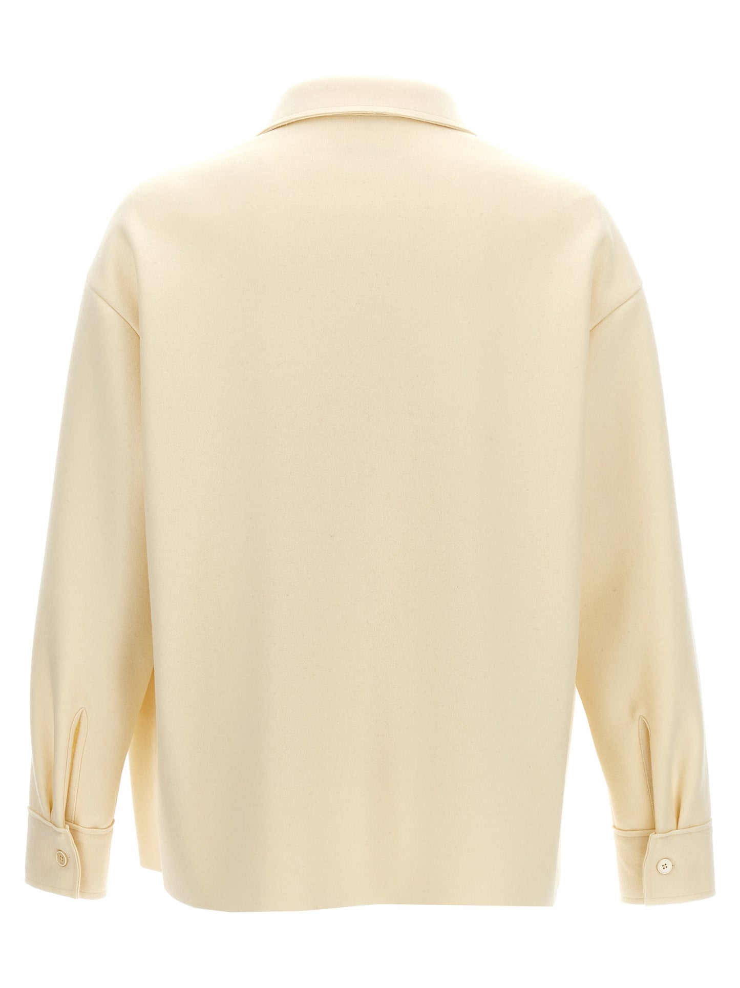 Shirt by Jil Sander for men in polyamide wool white showcases a sublime silhouette, artfully detailed with a sublime and for a sophisticated, sublime finish.