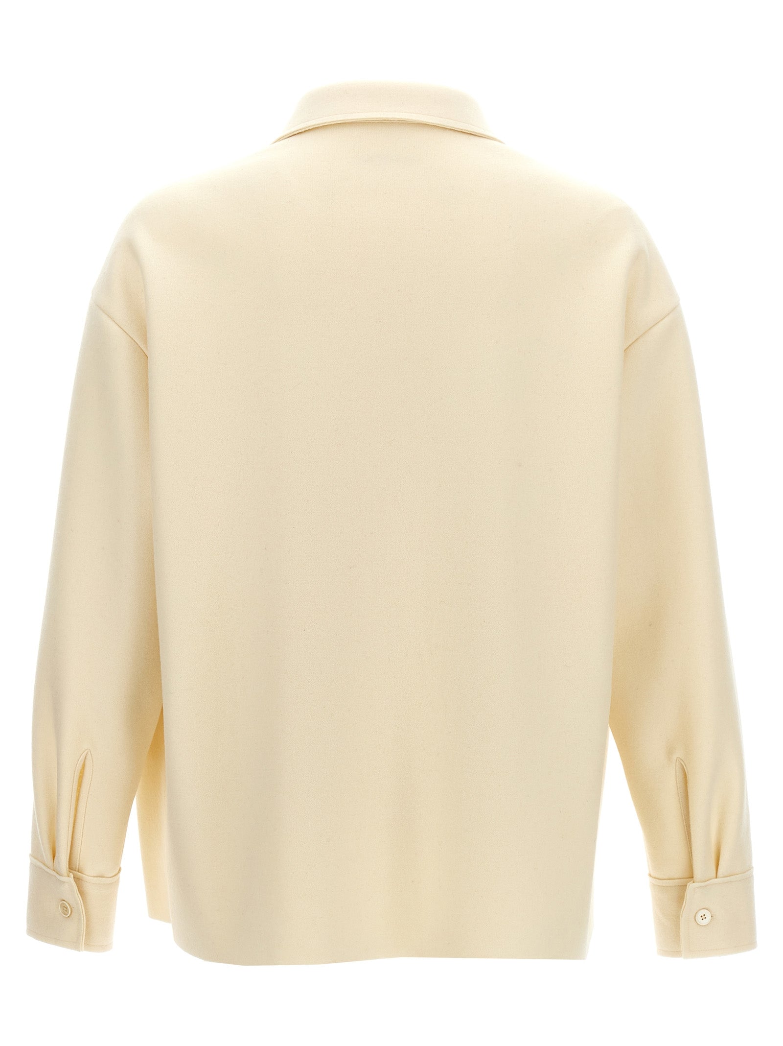 Shirt by Jil Sander for men in polyamide wool white showcases a sublime silhouette, artfully detailed with a sublime and for a sophisticated, sublime finish.
