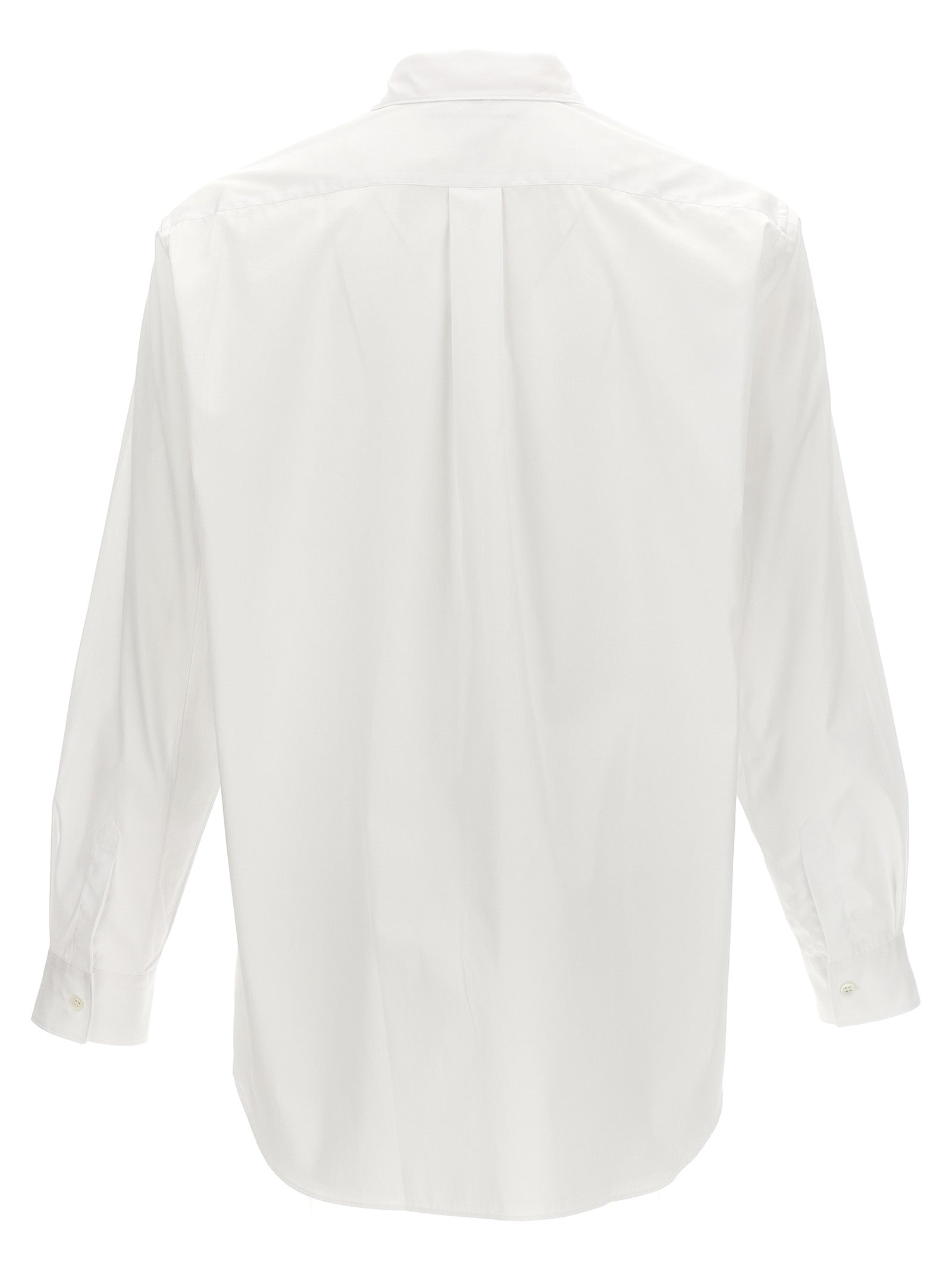 Shirt by Comme Des Garçons for men in cotton white, featuring a nuanced and nuanced for a sophisticated finish.